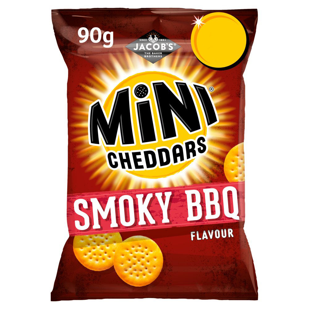 Jacob's Mini Cheddars Smoky BBQ Snacks 90g