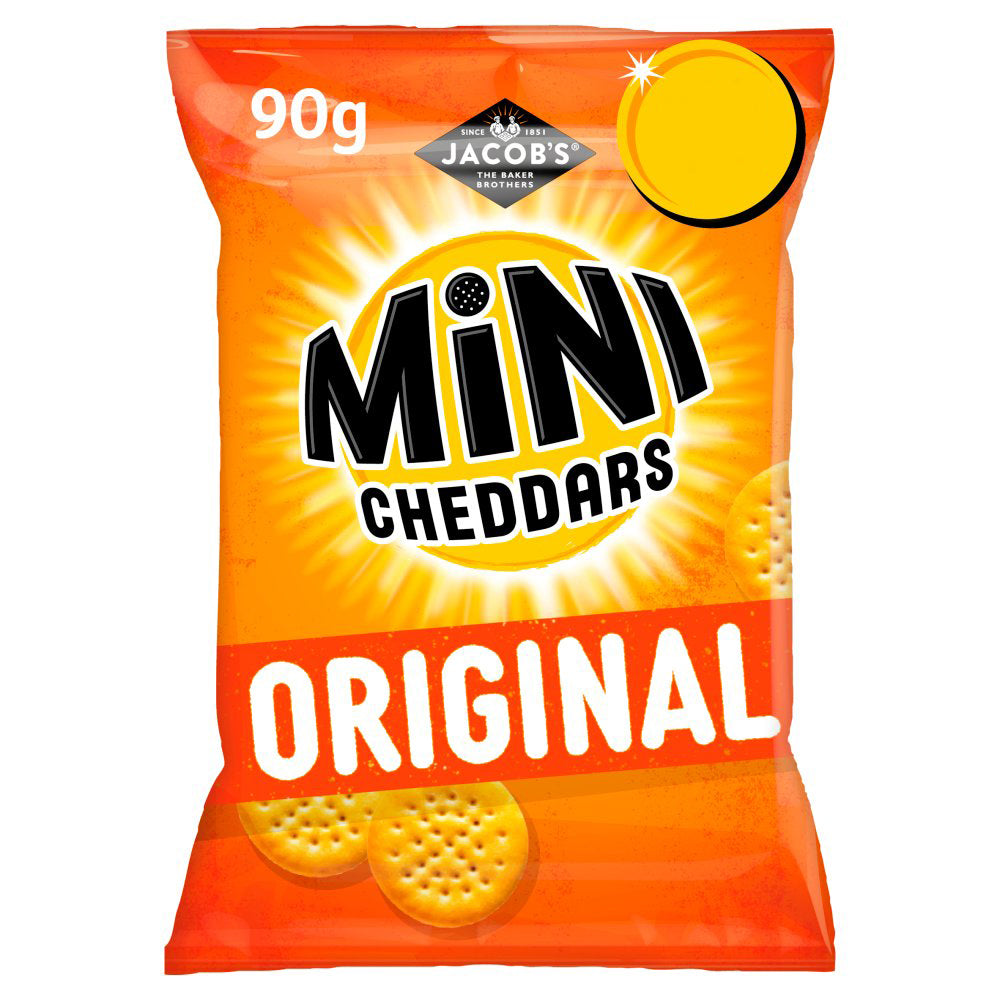 Jacob's Mini Cheddars Original Snacks 90g