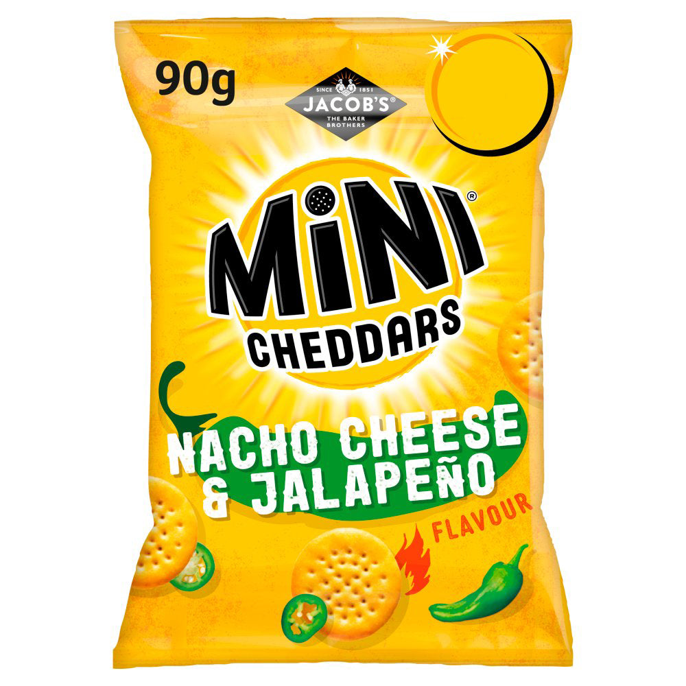 Jacob's Mini Cheddars Nacho Cheese & Jalapeño Snacks 90g