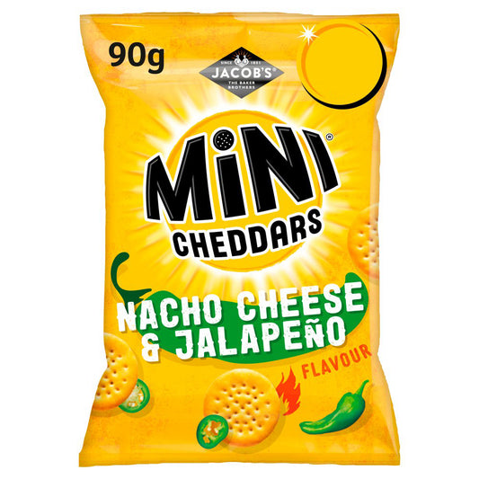 Jacob's Mini Cheddars Nacho Cheese & Jalapeño Snacks 90g