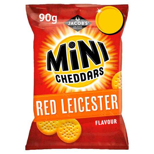 Jacob's Mini Cheddars Red Leicester Flavour  90g