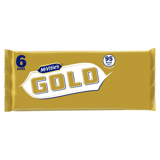 McVitie's 6 Gold Caramel Flavour Biscuit Bars 10.6g