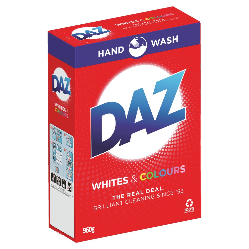 Daz Washing Powder Whites & Colours 960g