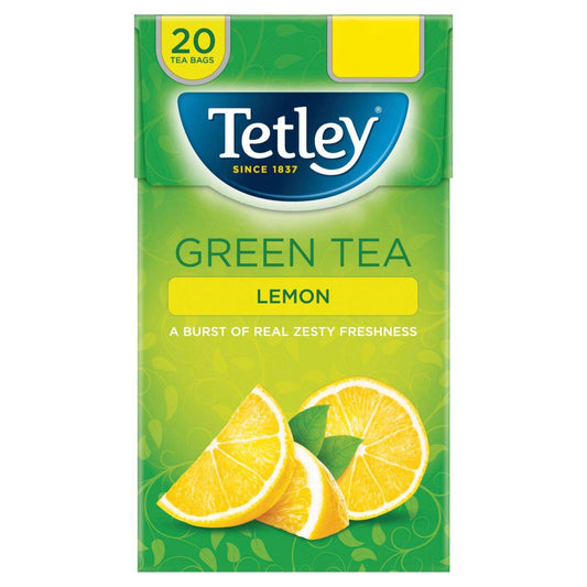 Tetley Green Tea Lemon 20 Tea Bags 40g