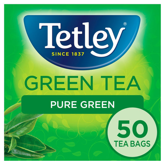 Tetley Green Tea Pure Green 50 Tea Bags 100g