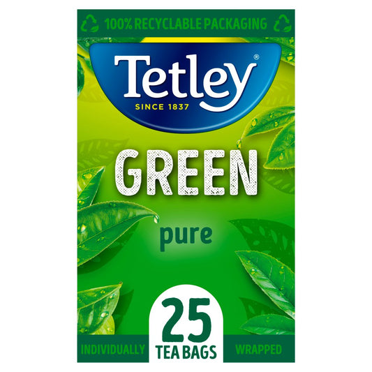 Tetley Green Pure 25 Compostable Tea Bags 50g