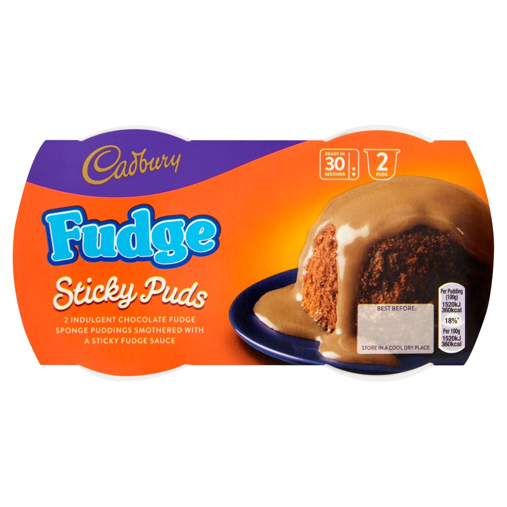 Cad Fudge Sticky Puds 2 x 95g