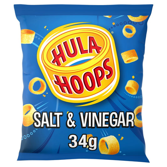 Hula Hoops Salt & Vinegar Crisps 34g