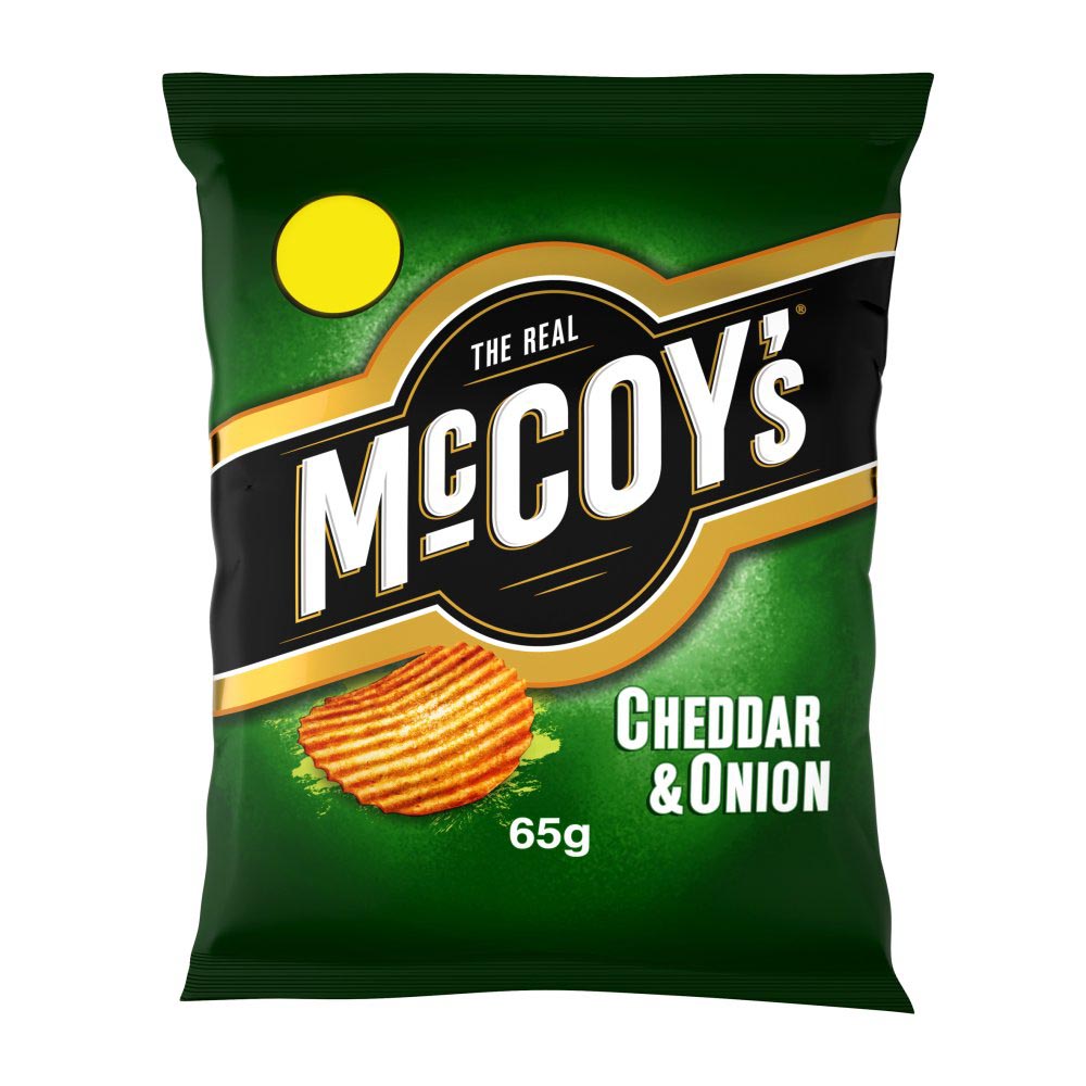 McCoy's Cheddar & Onion Sharing Crisps 65g