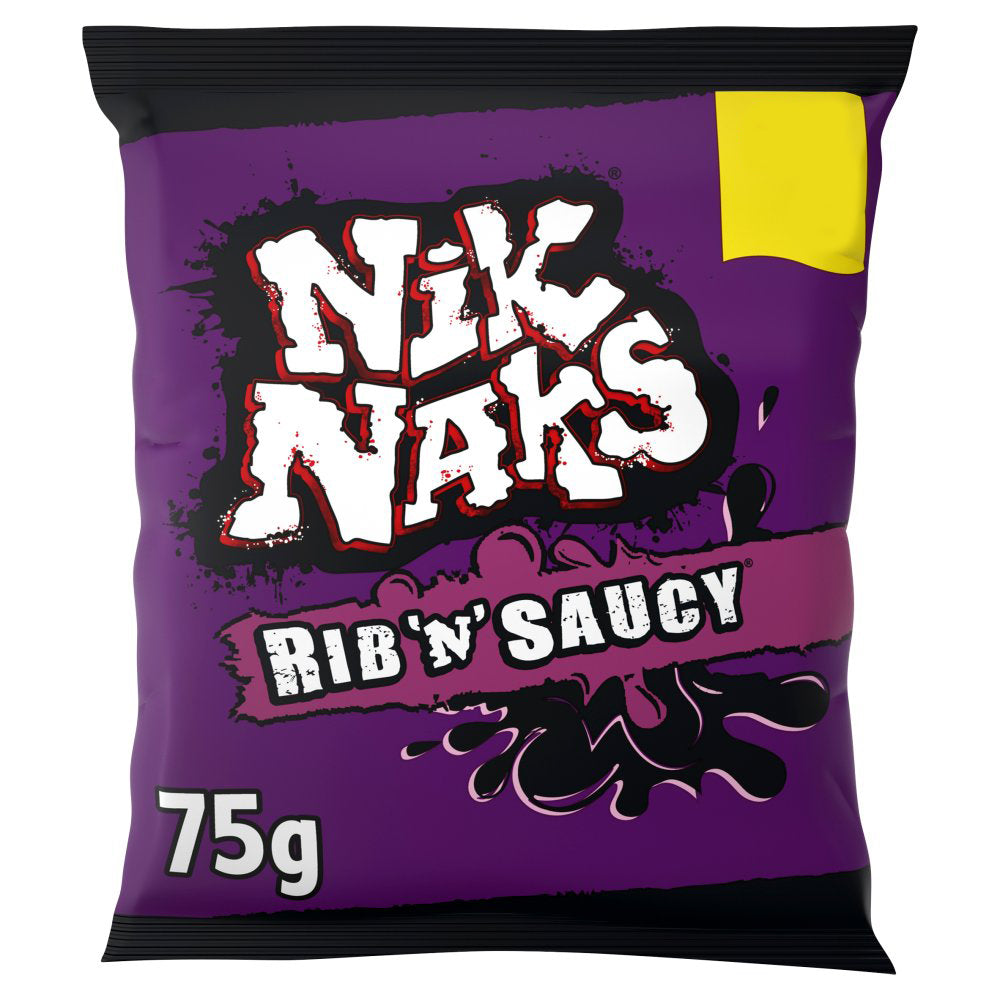 Nik Naks Rib 'N' Saucy Crisps 75g