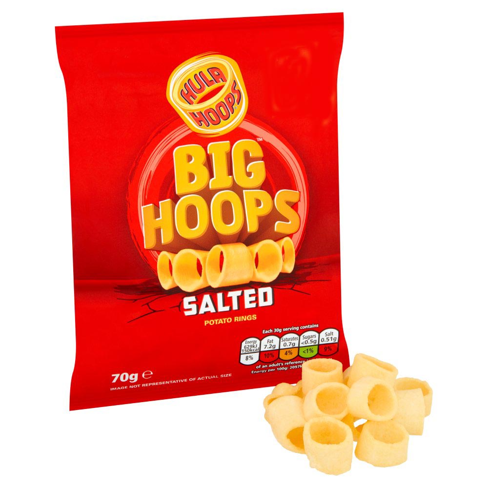 Hula Hoops Big Hoops Salted Crisps 70g