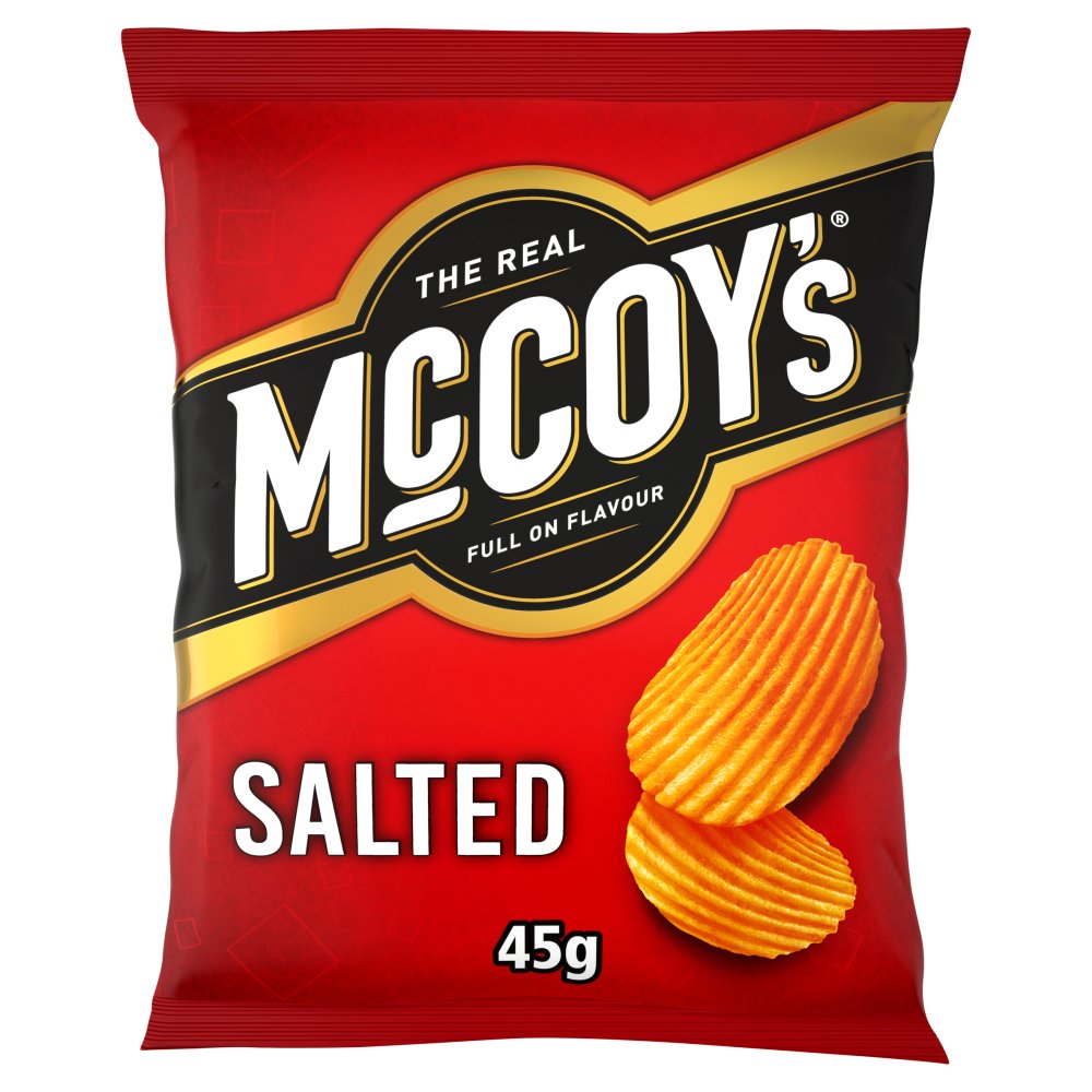 McCoy's Ridge Cut Salted Flavour Potato Crisps 45g