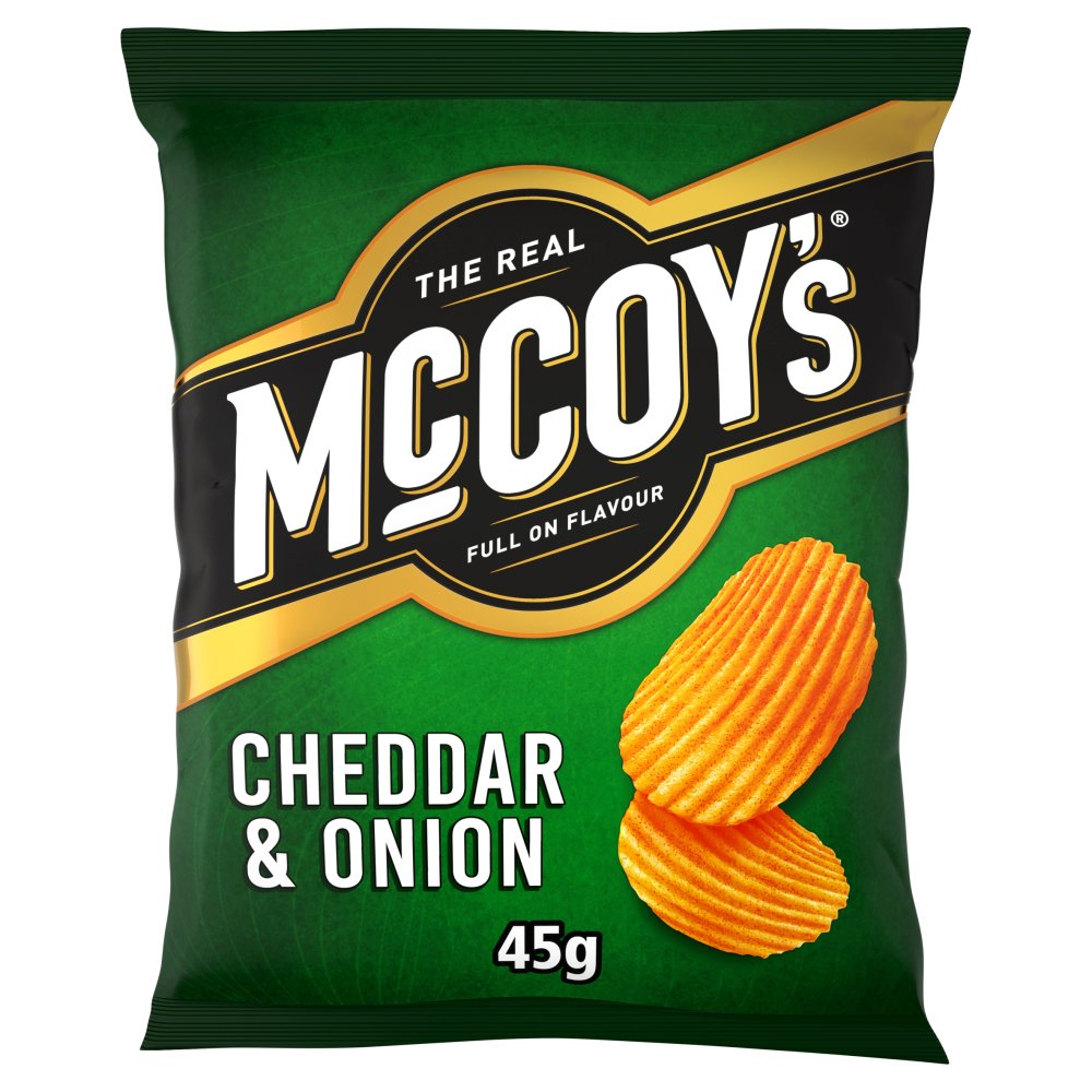 McCoy's Cheddar & Onion Grab Bag Crisps 45g