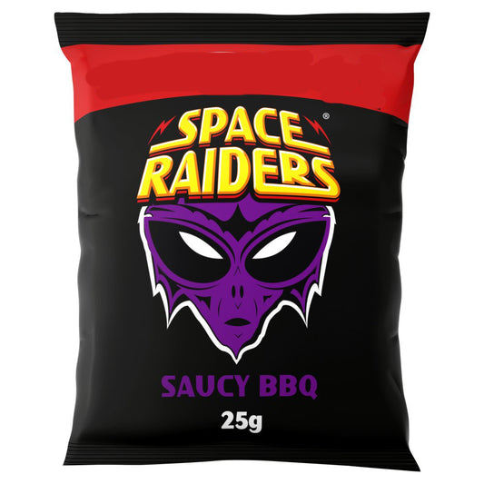 Space Raiders Saucy BBQ Crisps 25g