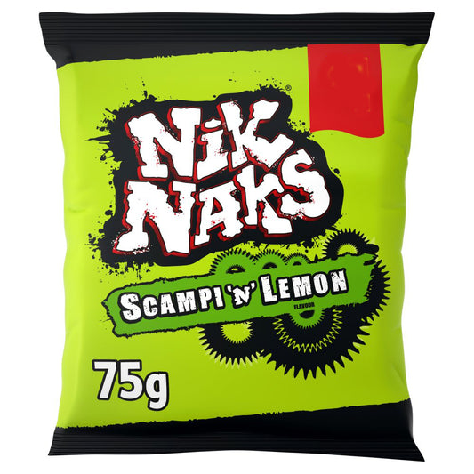 Nik Naks Scampi 'N' Lemon Crisps 75g
