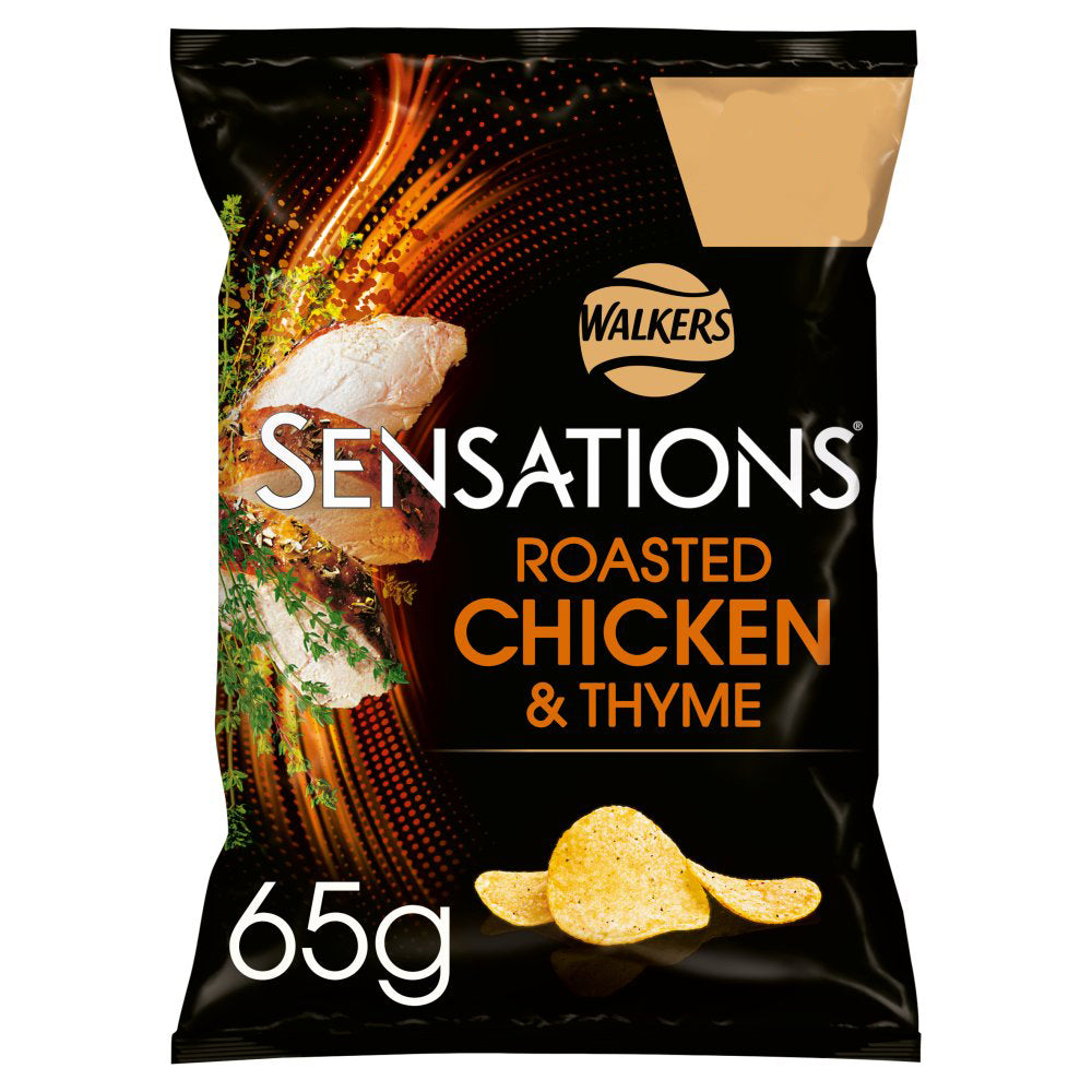 Walkers Sensations Roasted Chicken & Thyme Crisps 65g