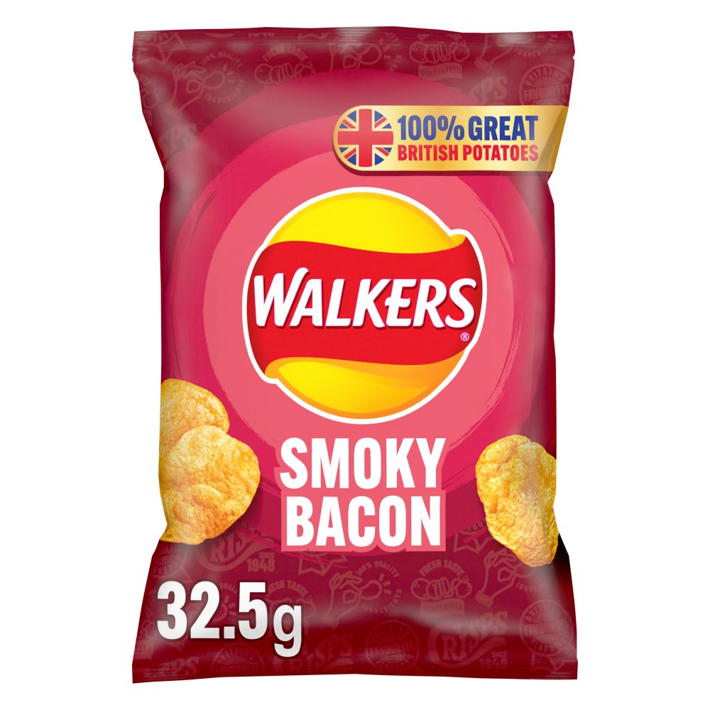 Walkers Smoky Bacon Crisps 32.5g