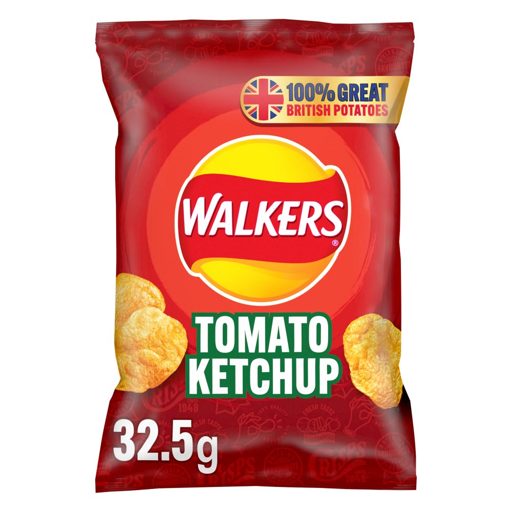 Walkers Tomato Ketchup Crisps 32.5g