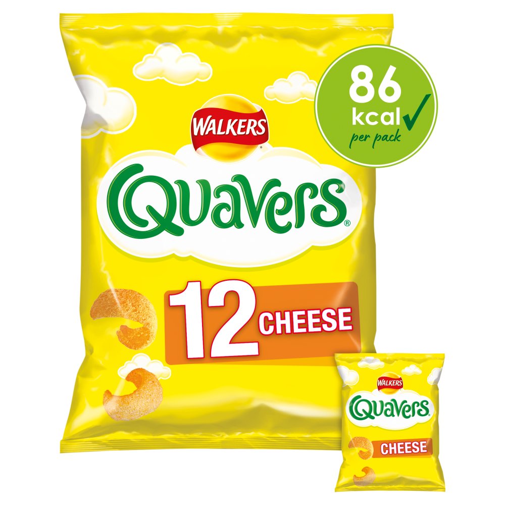 Walkers Quavers Cheese Multipack Snacks 12x16g