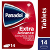 Panadol Extra Advance Pain Relief Tablets 500mg Paracetamol Tablets with 65 mg Caffeine 14s