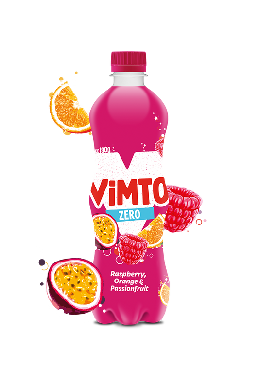 Vimto Sparkling Raspberry, Orange & Passionfruit 500ml