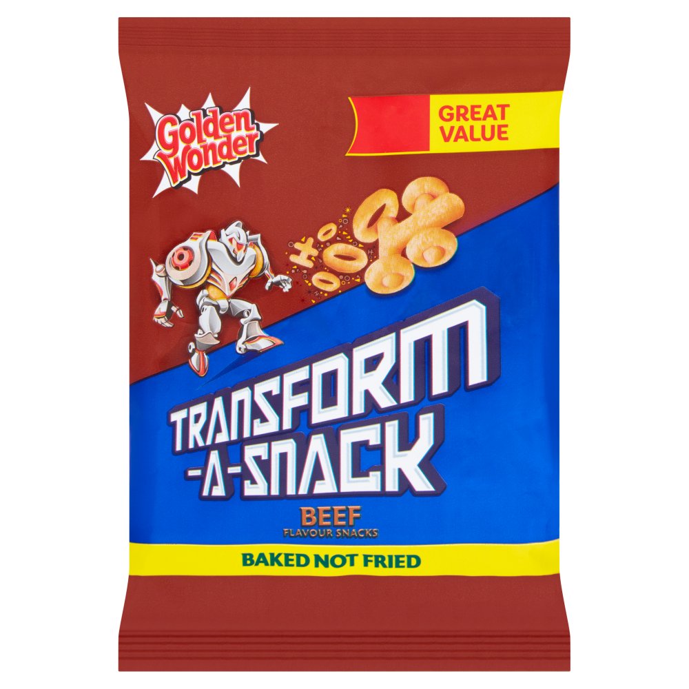 Golden Wonder Transform-A-Snack Beef Flavour Snacks 27g