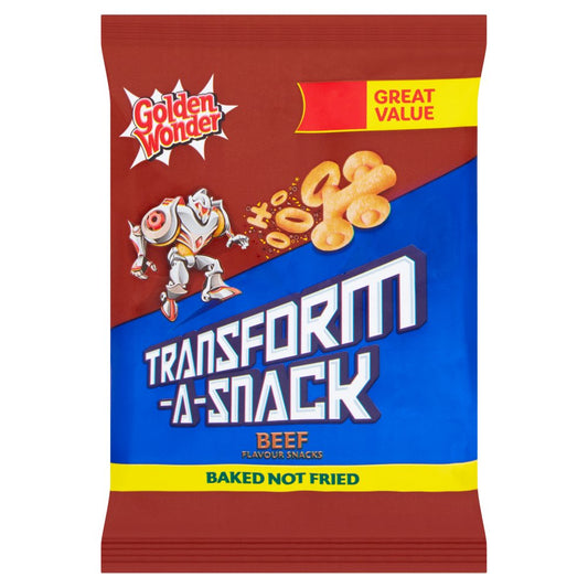 Golden Wonder Transform-A-Snack Beef Flavour Snacks 27g