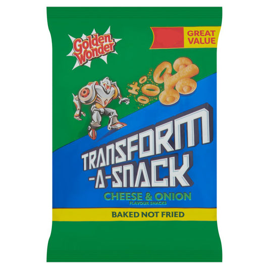 Golden Wonder Transform-A-Snack Cheese & Onion Flavour Snacks 27g