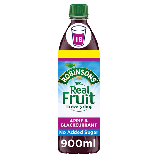 Robinsons Apple & Blackcurrant No Added Sugar Squash  900ml