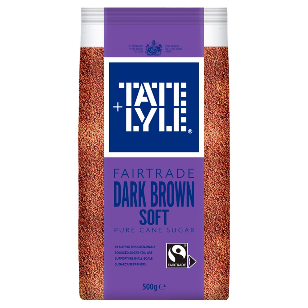 Tate & Lyle Fairtrade Dark Brown Soft Pure Cane Sugar 500g