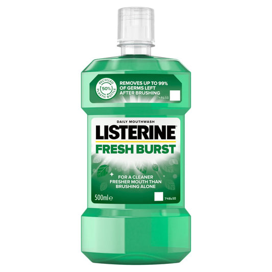 Listerine Essentials Fresh Burst Mouthwash 500ml