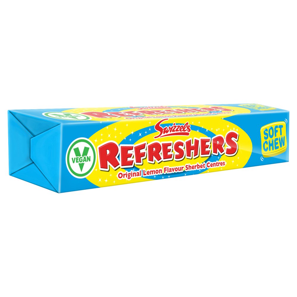 Swizzels Refreshers Lemon Flavour with Fizzy Sherbet Centre 43g