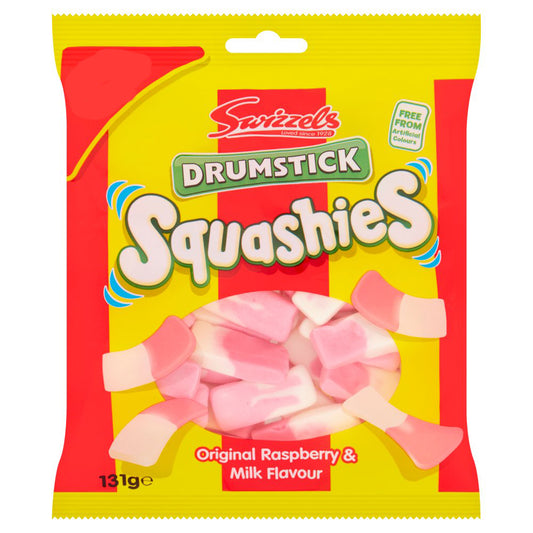 Swizzels Drumstick Squashies Original Raspberry & Milk Flavour 131g