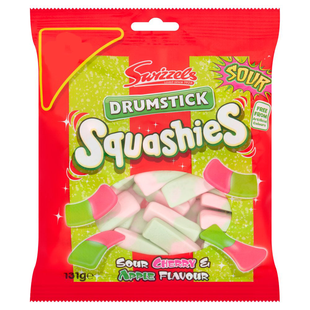 Swizzels Drumstick Squashies Sour Cherry & Apple Flavour 131g