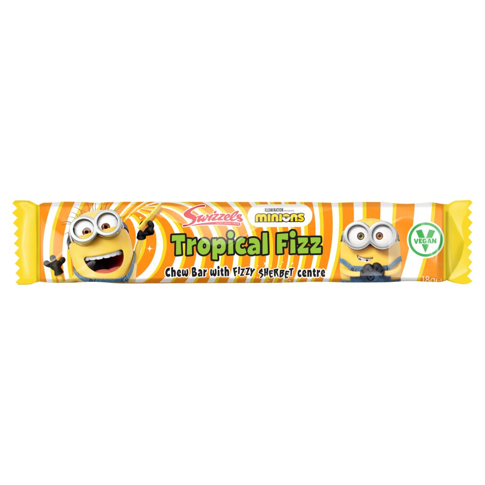 Swizzels Minions Tropical Fizz Chew Bar 18g