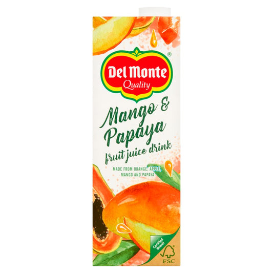 Del Monte Mango & Papaya Fruit Juice Drink 1 Litre