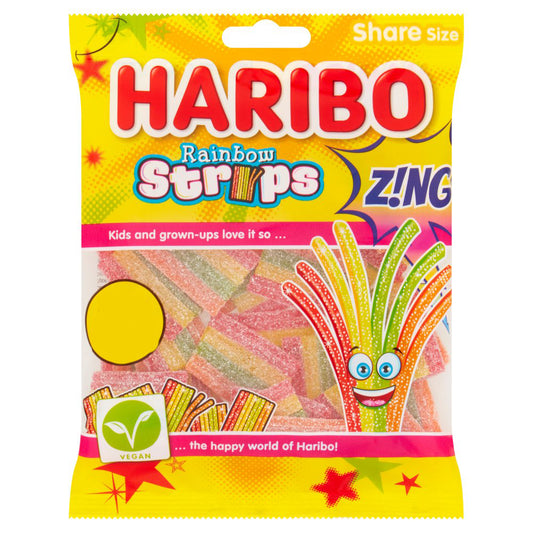 HARIBO Rainbow Strips Zing 130g