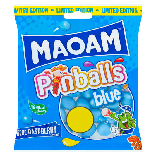 MAOAM Pinballs Blue Raspberry Flavour 140g
