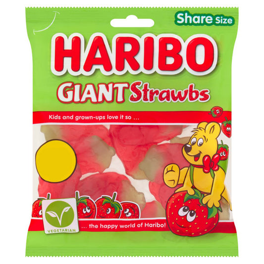 HARIBO Giant Strawbs 140g