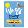 Wagg Meaty Goodness Chicken Dinner Dry Dog Food 1kg