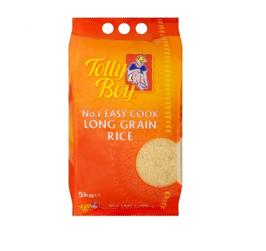 Tolly Boy Easy Cook Rice 5kg Box of 1