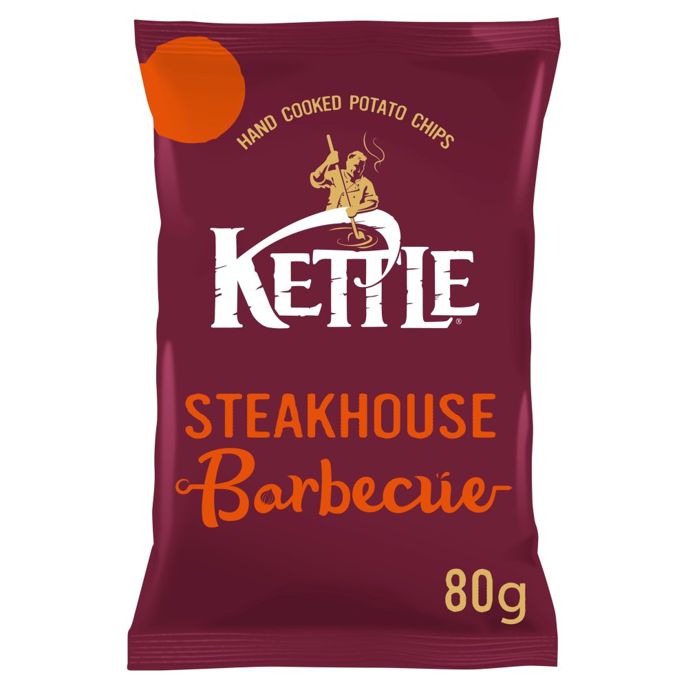 KETTLE® Chips Steakhouse Barbecue Crisps 80g