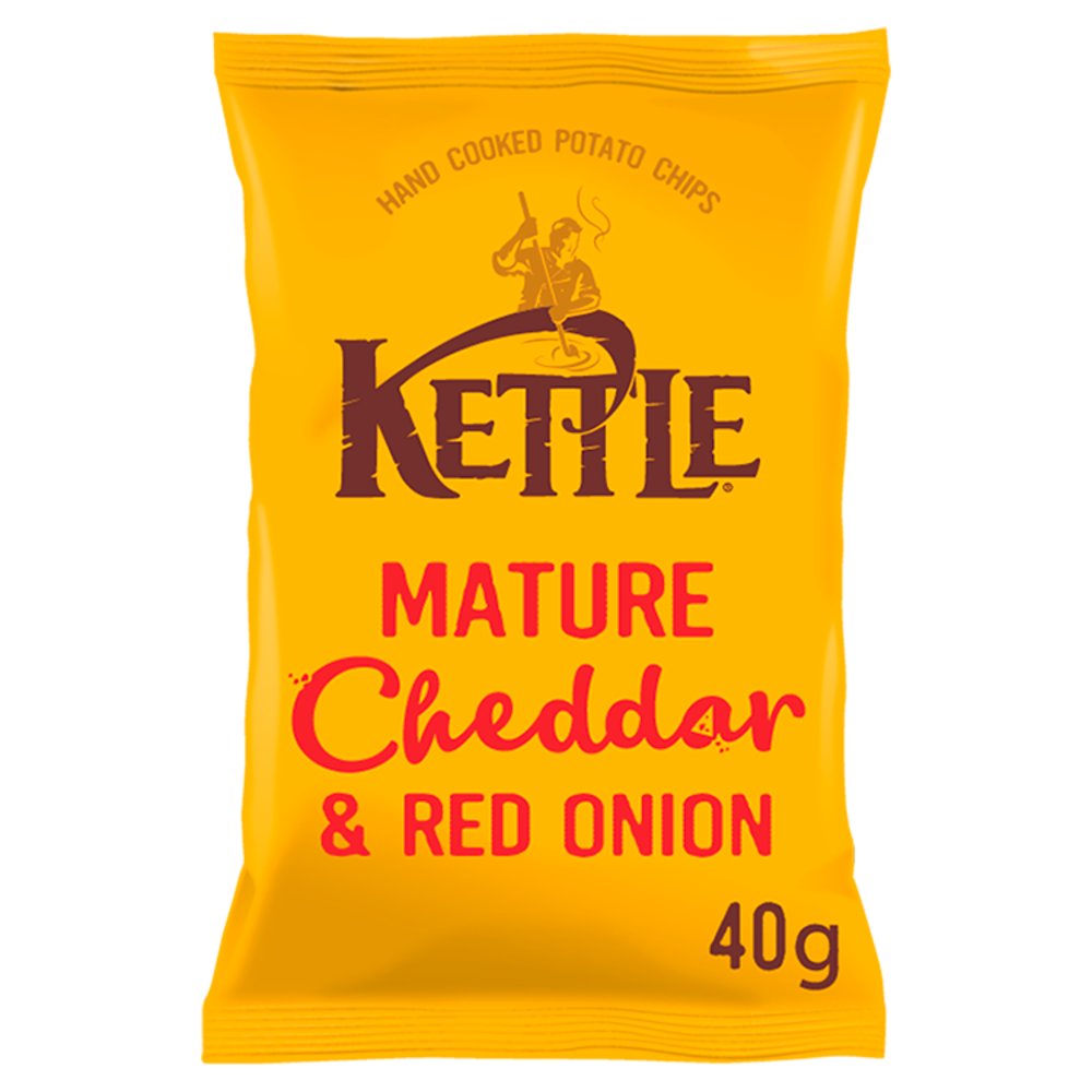 KETTLE® Chips Mature Cheddar & Red Onion 40g