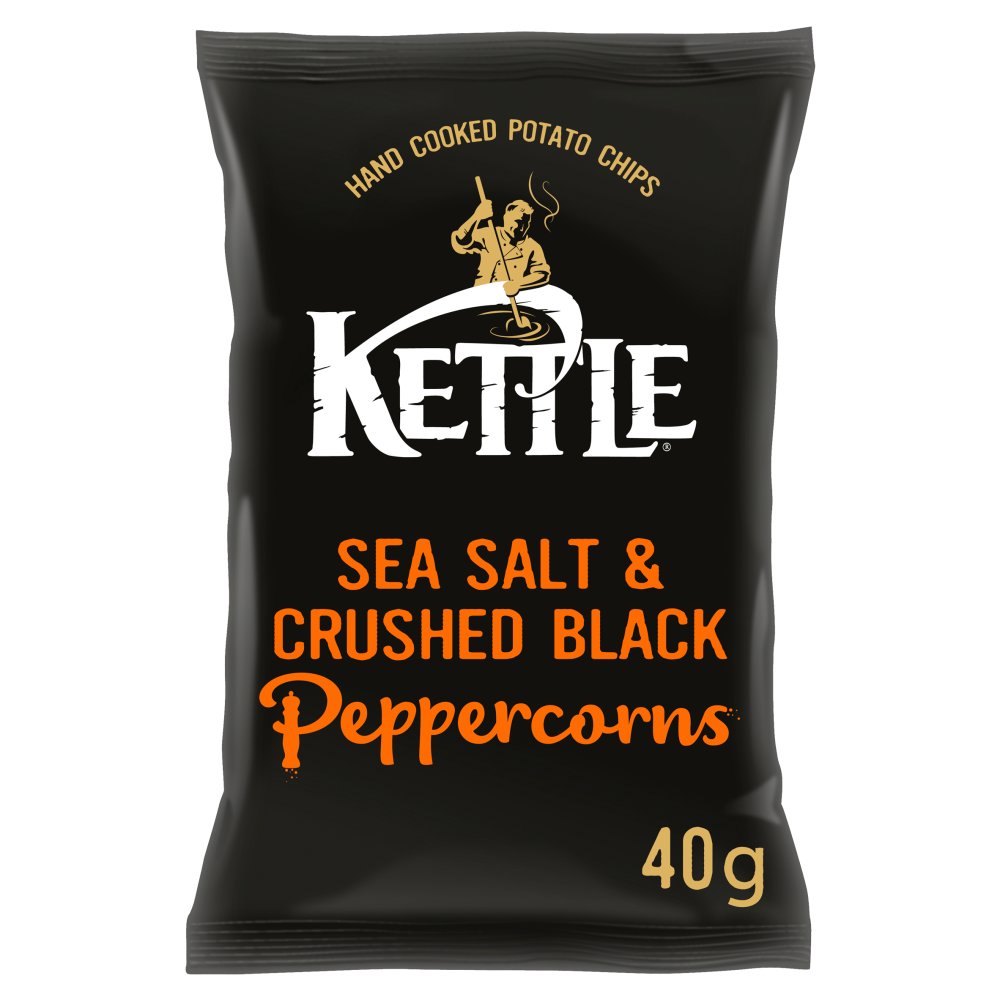 KETTLE® Chips Sea Salt & Crushed Black Peppercorns 40g