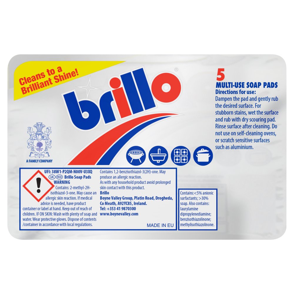 Brillo Soap Pads 5 Pack