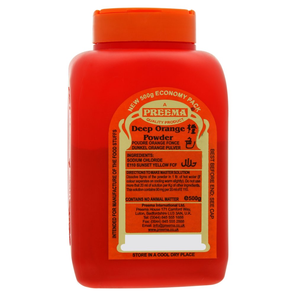 Preema Deep Orange Powder 500g