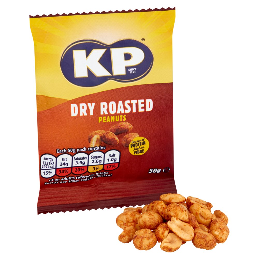 KP Dry Roasted Peanuts 50g