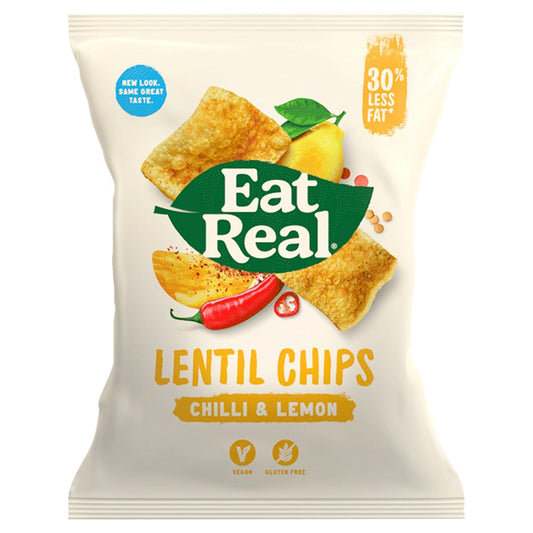 Eat Real Lentil Chips Chilli & Lemon 40g