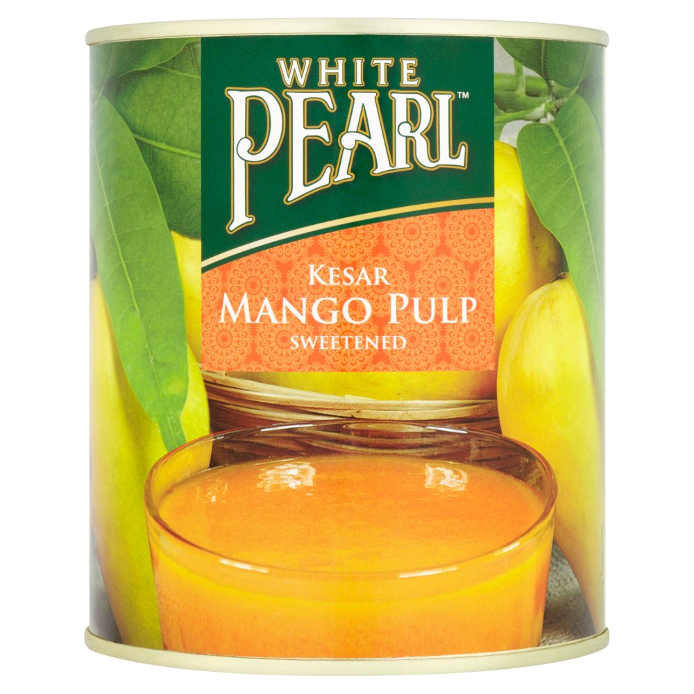 White Pearl Kesar Mango Pulp Sweetened 850g