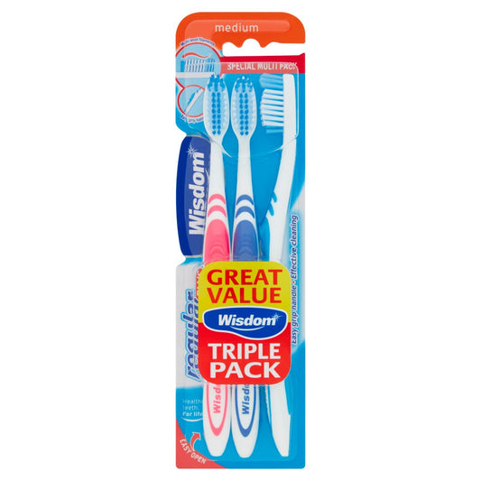 Wisdom 3 Medium Regular Plus Toothbrushes